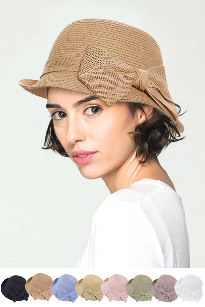 Women's Bow Cloche Hat – Black in Black by BURACQ