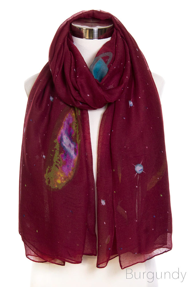 Women's Embellished Solid Oblong Scarf — scarf photo 3