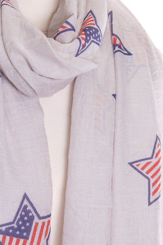 Women's American Flag Scarf — scarf photo 3