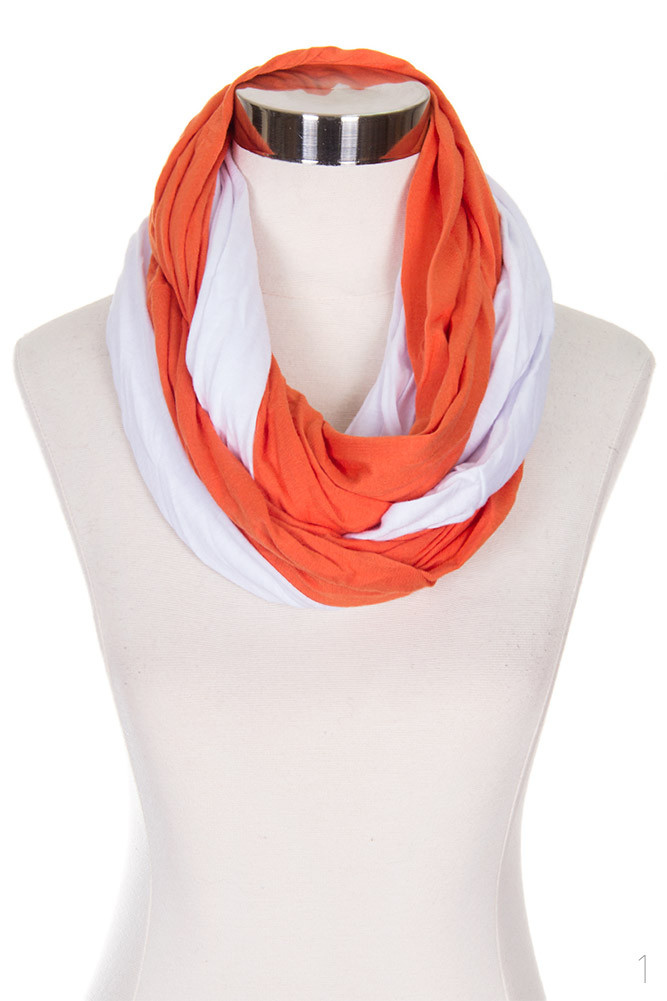 Women's Two-Tone Game Day Infinity Scarf – Style LOF4111 — infinity scarf photo 3