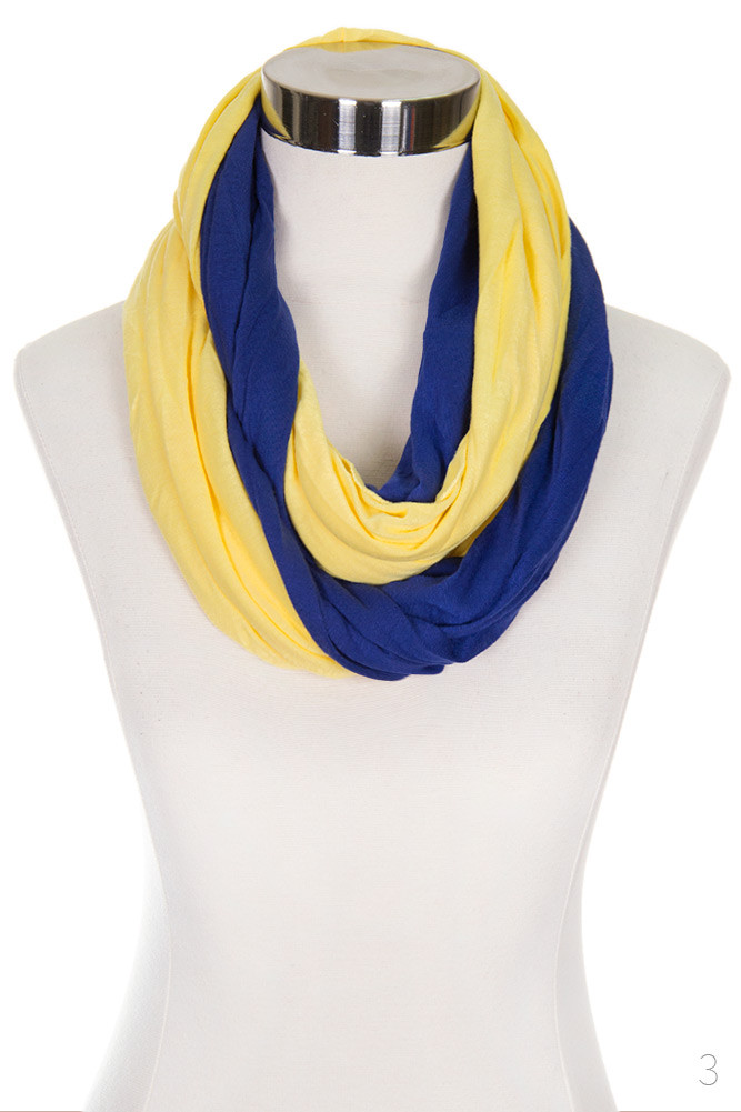 Women's Two-Tone Game Day Infinity Scarf – Style LOF4111 — infinity scarf photo 7