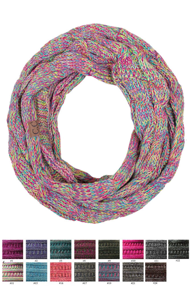 Women's Confetti Knit Infinity Scarf by BURACQ
