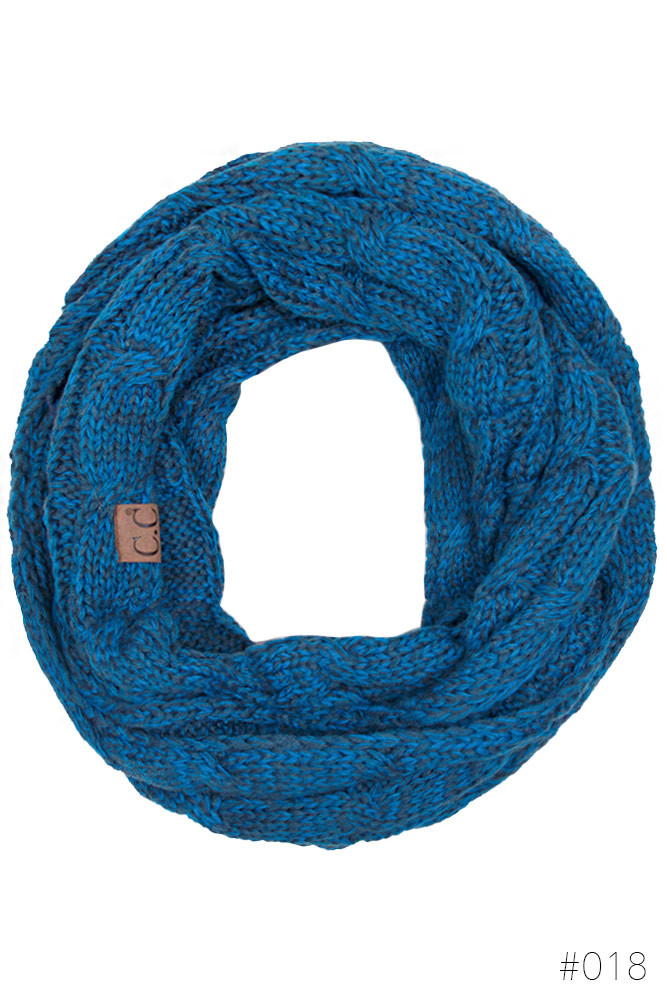 Women's Cable Knit Infinity Scarf — infinity scarf photo 5