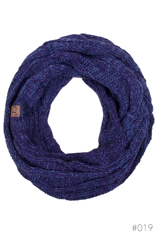 Women's Cable Knit Infinity Scarf — infinity scarf photo 6