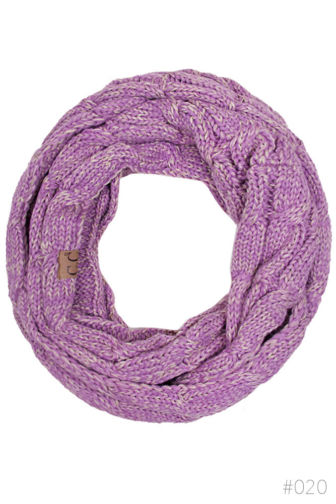 Women's Cable Knit Infinity Scarf — infinity scarf photo 8