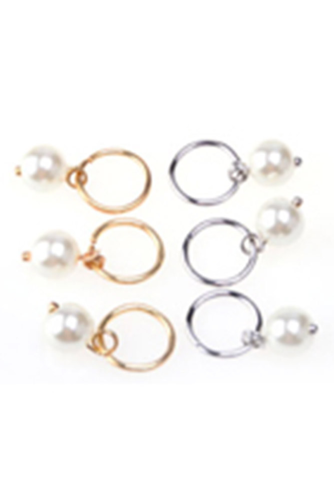 Women's Pearl Hair Braid Rings — hair accessory photo 2
