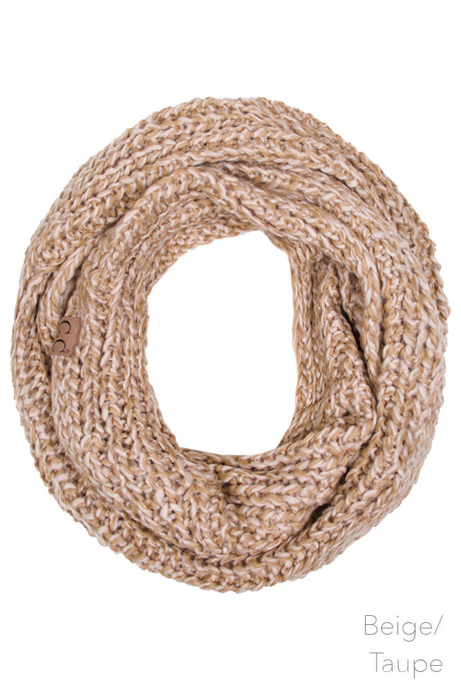 Women's Speckled Knit Infinity Scarf — infinity scarf photo 3