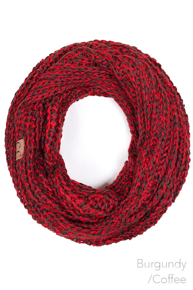 Women's Speckled Knit Infinity Scarf — infinity scarf photo 5