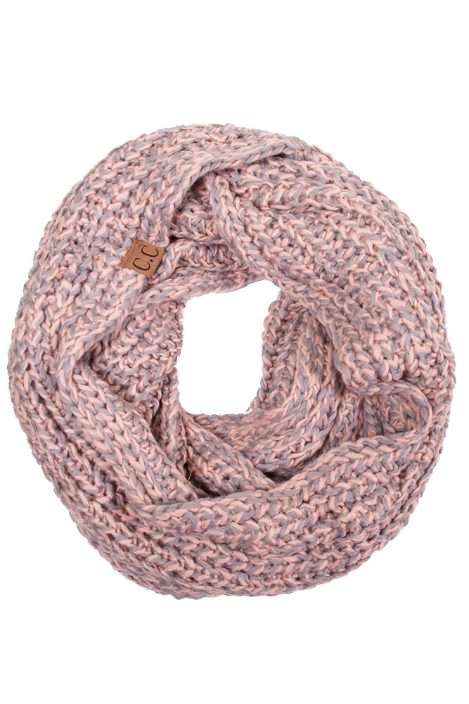 Women's Speckled Knit Infinity Scarf — infinity scarf photo 7