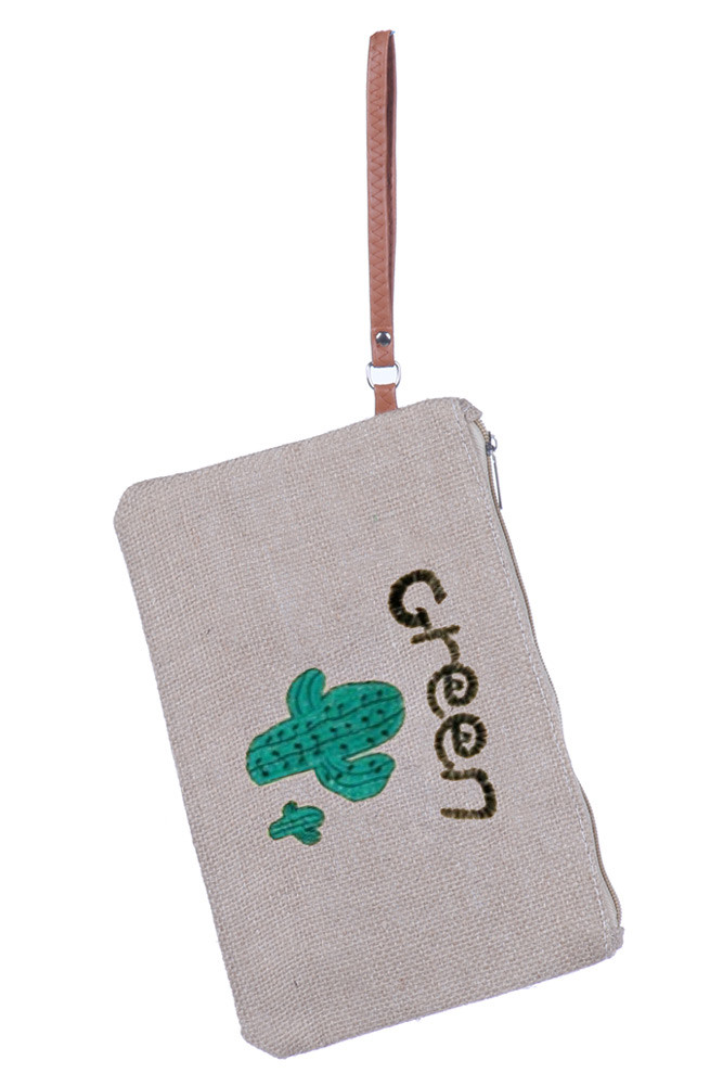 Women's Embroidered Clover Wristlet Clutch – Style FSB19825 by BURACQ