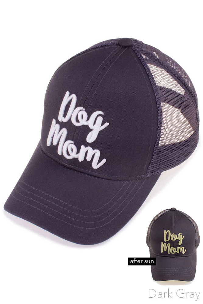 Women's Embroidered Slogan Ponytail Baseball Cap — baseball cap photo 3