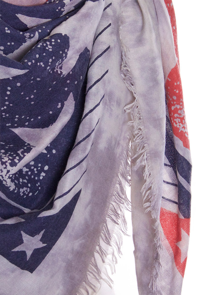 Women's American Flag Scarf — scarf photo 2