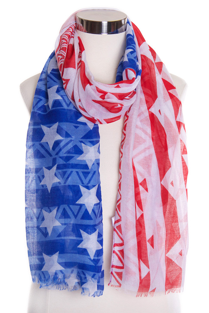 Women's American Flag Scarf by BURACQ