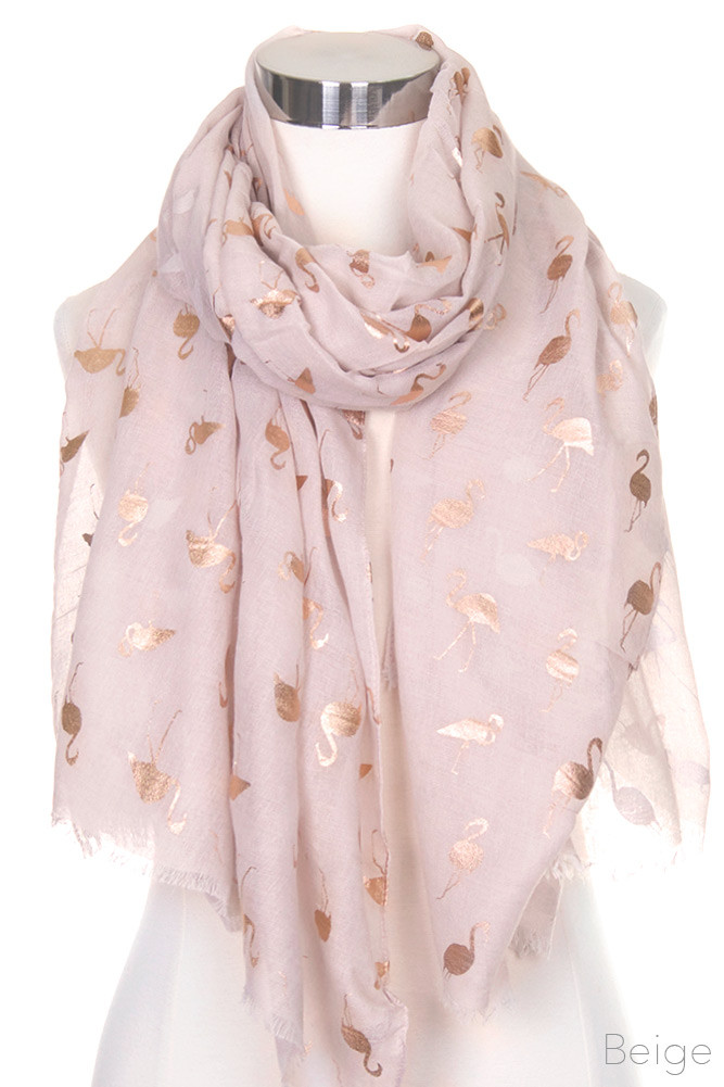 Women's Metallic Print Oblong Scarf – Olive — scarf photo 5