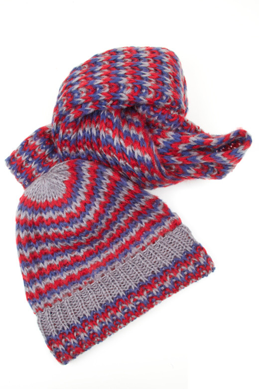 Women's Chevron Knit Infinity Scarf – Style 035E — infinity scarf photo 5