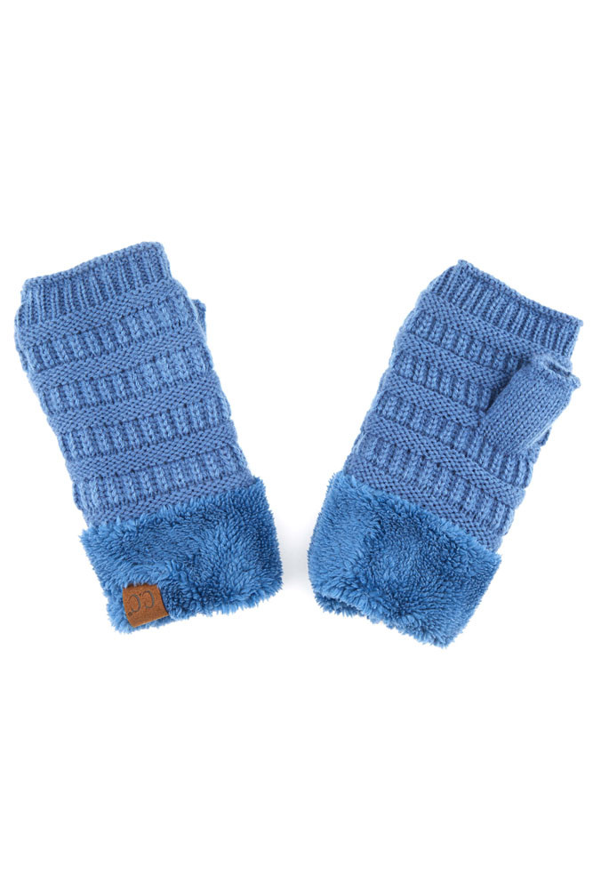 Women's Knit Fingerless Convertible Gloves — gloves photo 2