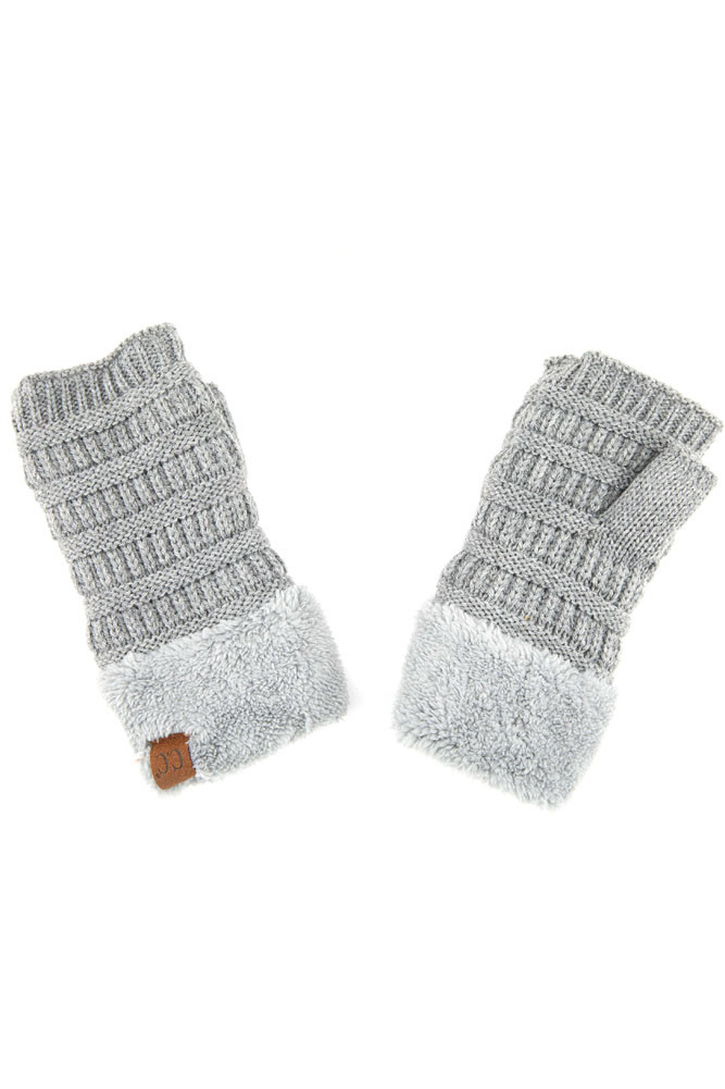 Women's Knit Fingerless Convertible Gloves — gloves photo 3