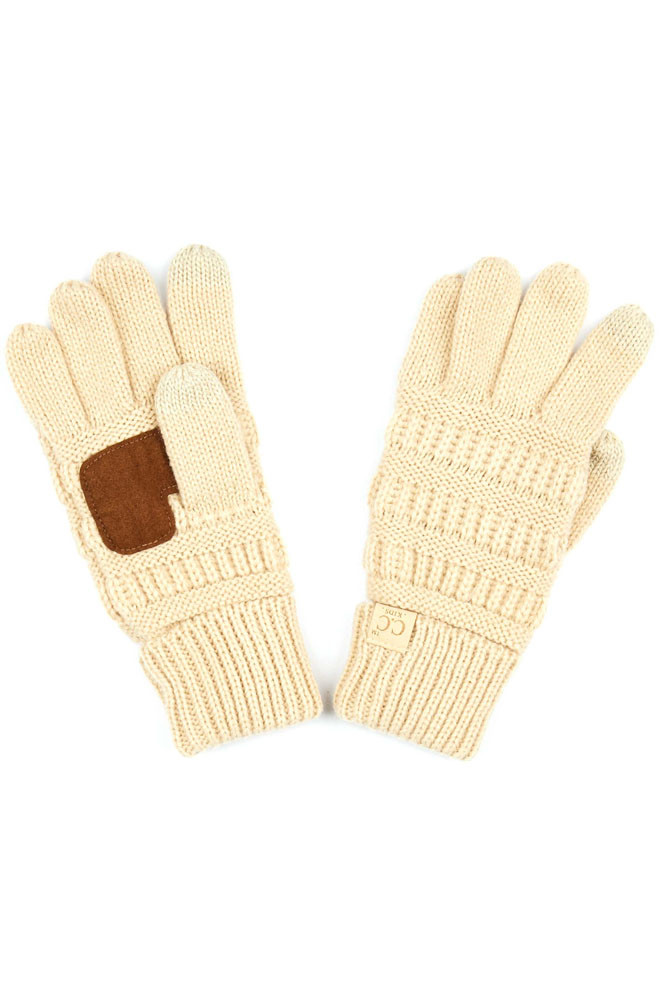 Kids Knit Touchscreen Gloves — gloves photo 2