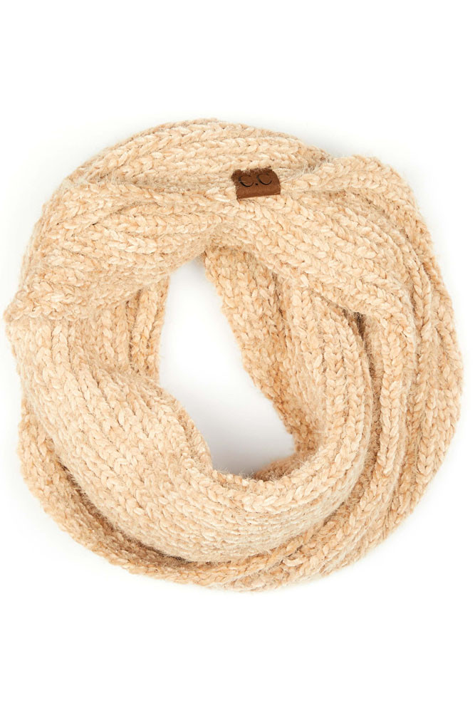 Women's Chunky Knit Infinity Scarf – Mint — infinity scarf photo 4