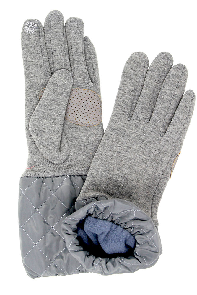 Women's Quilted Cuff Touchscreen Gloves – Style LOG105 — gloves photo 5
