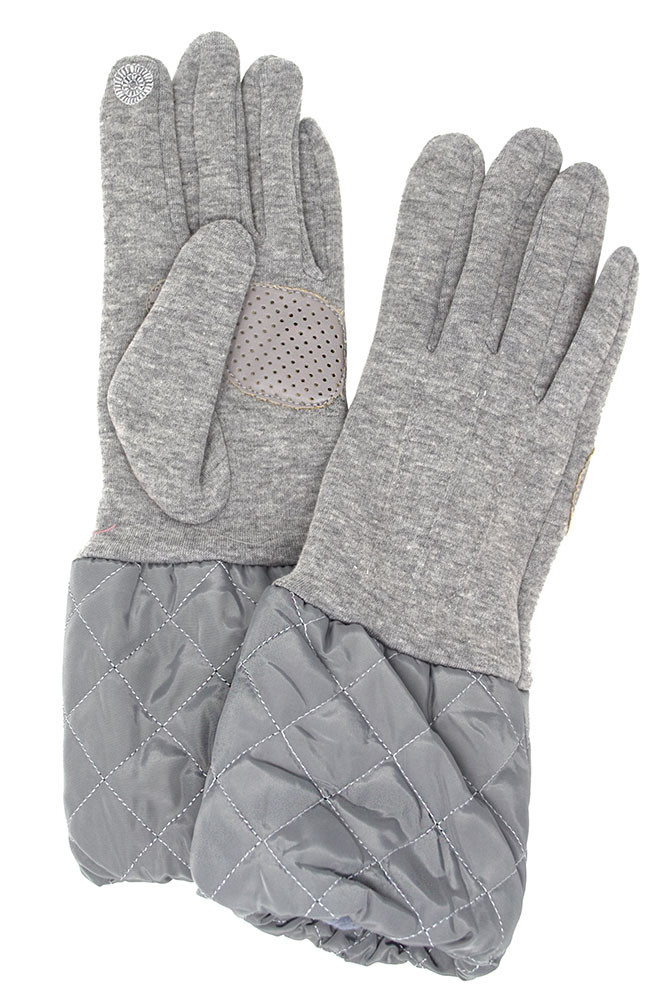 Women's Quilted Cuff Touchscreen Gloves – Style LOG105 — gloves photo 4