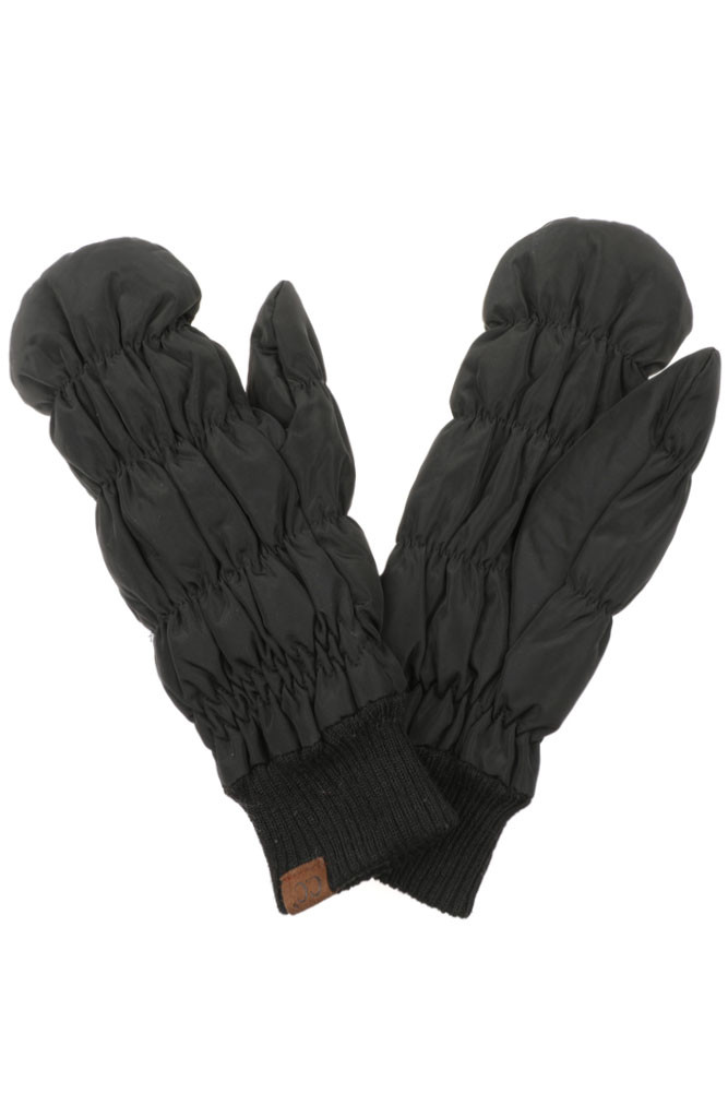 Women's Cable Knit Mittens with Sherpa Lining by BURACQ
