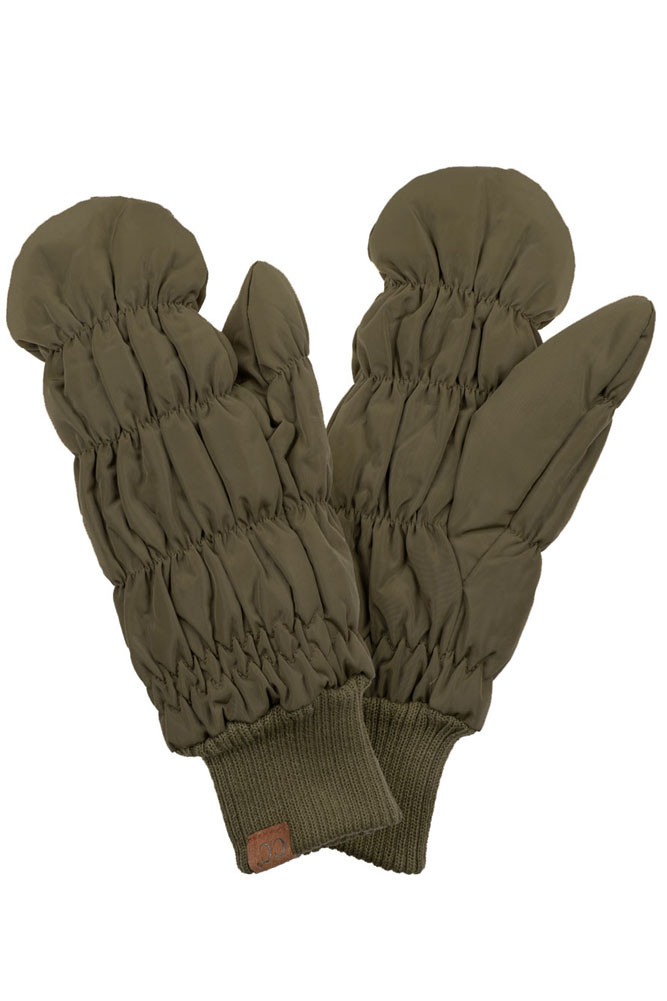 Women's Cable Knit Mittens with Sherpa Lining — mittens photo 2