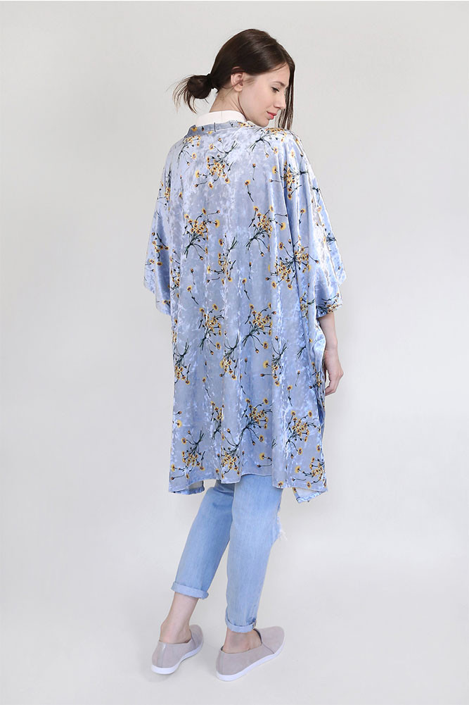 Women's Floral Print Kimono Wrap — kimono photo 5