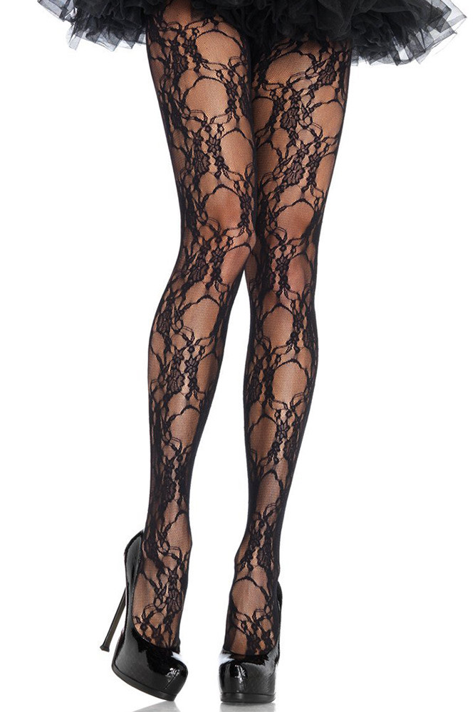 Women's Floral Lace Pantyhose – Style 9653 by BURACQ
