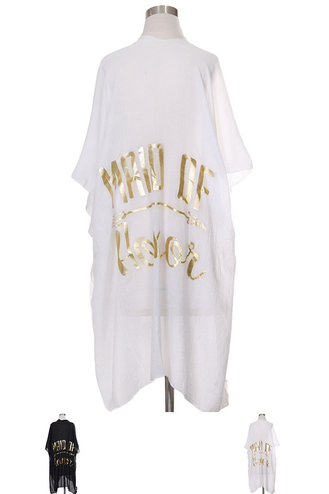 Women's Maid of Honor Sheer Cover-Up Wrap – Style LOF717 by BURACQ