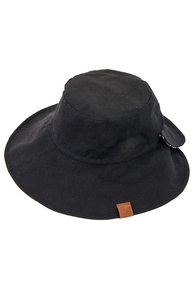 Women's Floral Print Wide Brim Sun Hat — sun hat photo 5