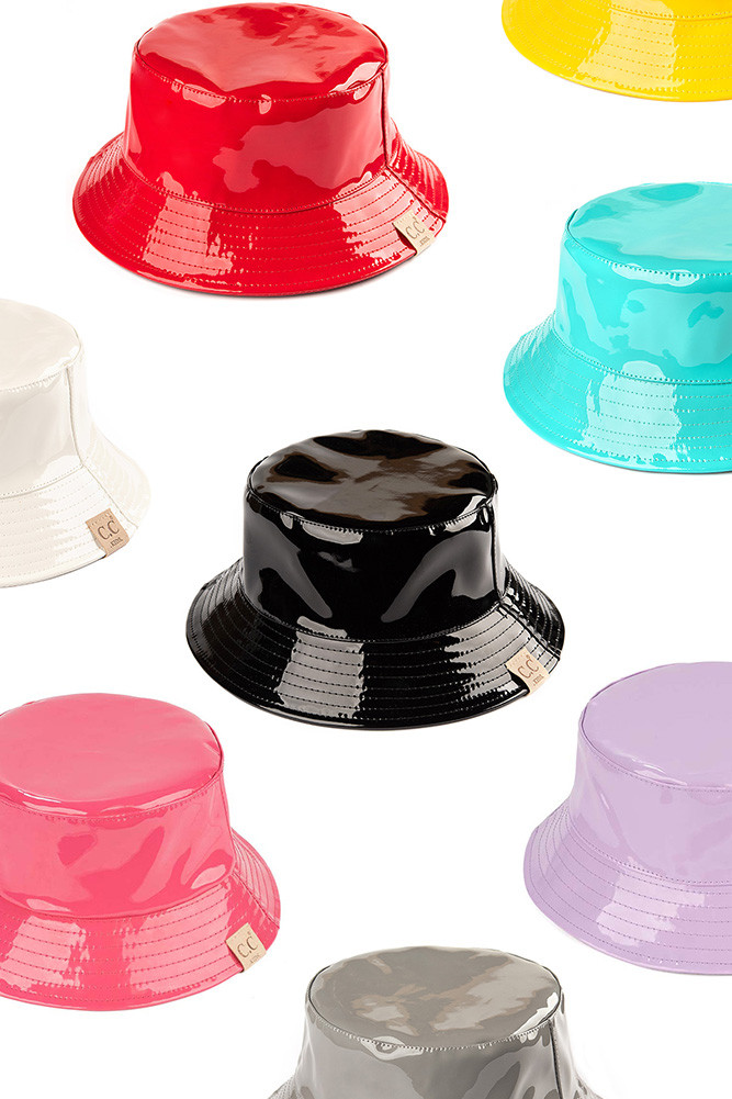 Kids Glossy Rain Bucket Hat by BURACQ