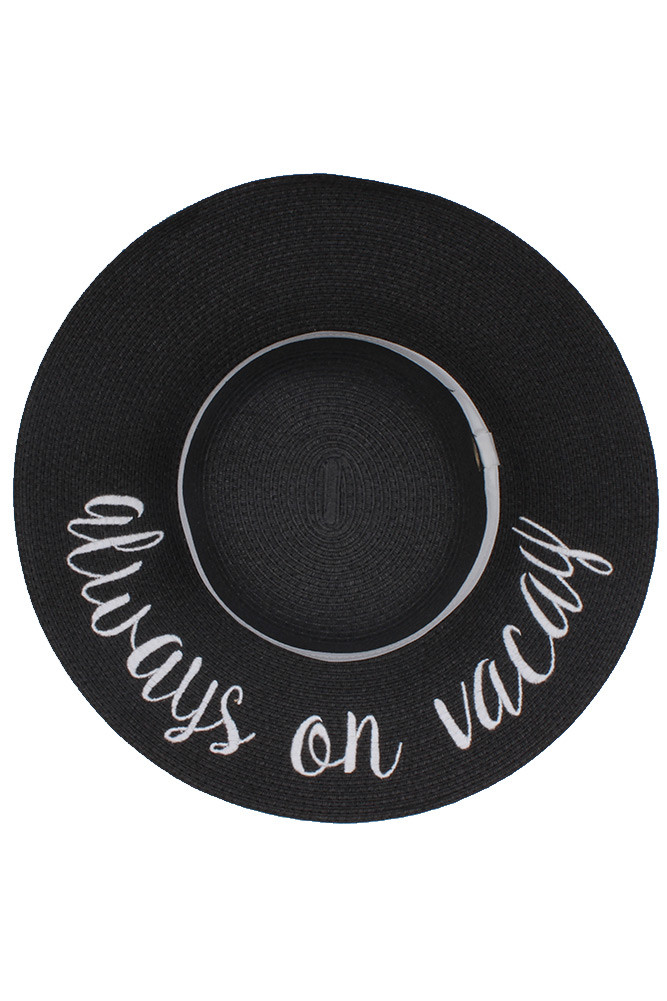 Women's Do Not Disturb Floppy Sun Hat – Black in Black