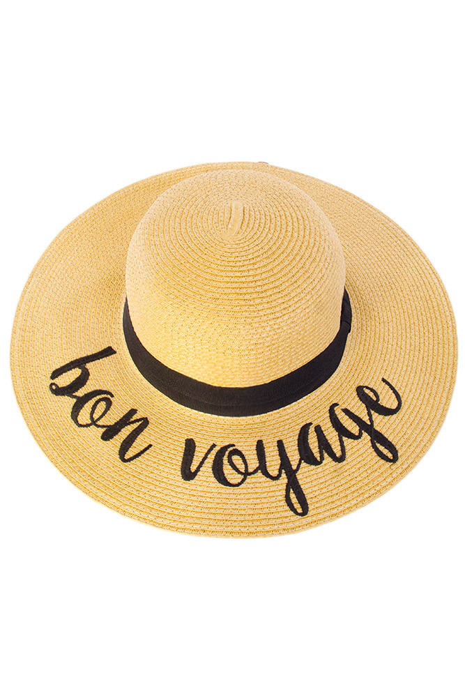 Women's Always on Vacay Floppy Straw Sun Hat — sun hat photo 6