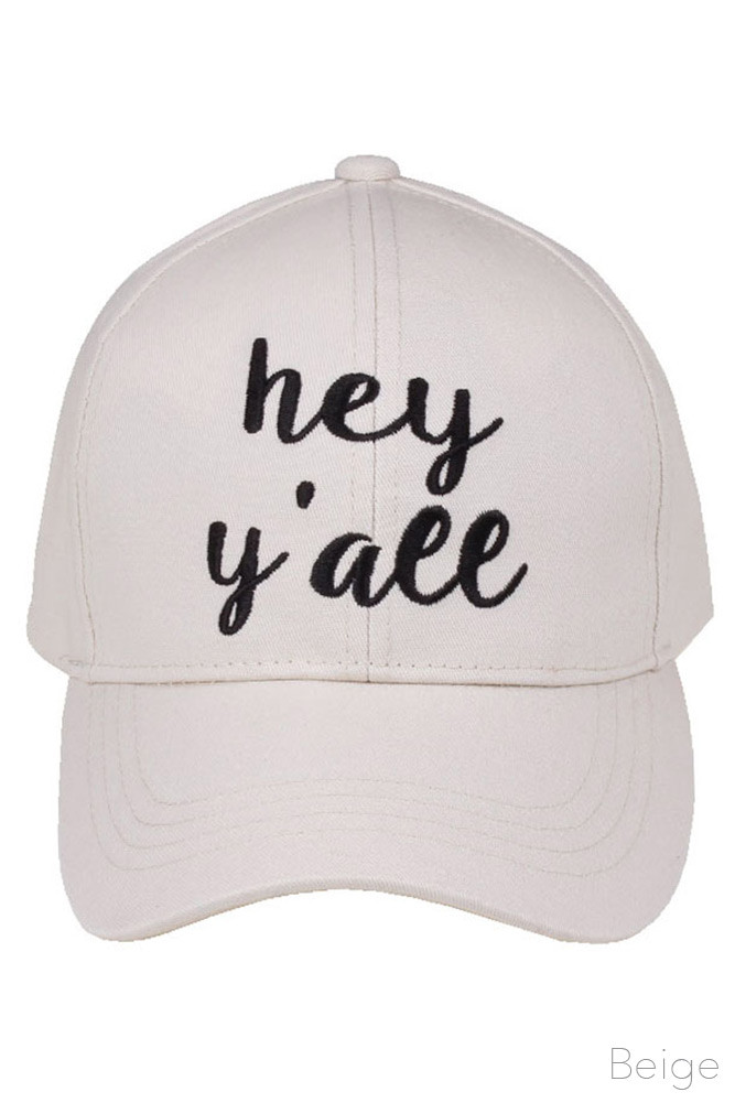 Women's Embroidered Slogan Baseball Cap – Style 2017-HEY — baseball cap photo 3