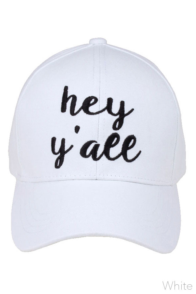 Women's Embroidered Slogan Baseball Cap – Style 2017-HEY — baseball cap photo 5