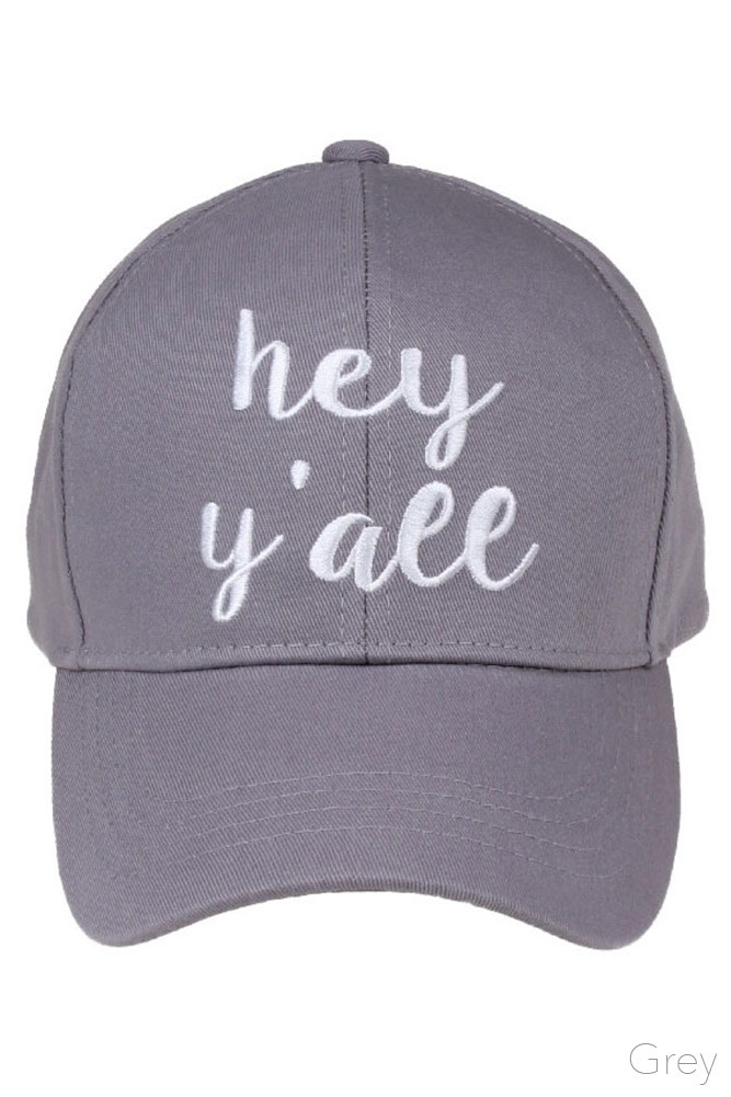 Women's Embroidered Slogan Baseball Cap – Style 2017-HEY — baseball cap photo 6