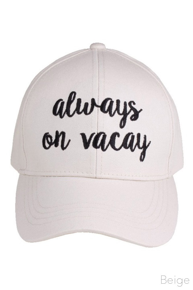 Women's Embroidered Slogan Baseball Cap – Style 2017-ALWAYS — baseball cap photo 2