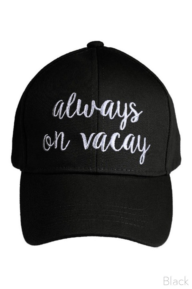 Women's Embroidered Slogan Baseball Cap – Style 2017-ALWAYS — baseball cap photo 3