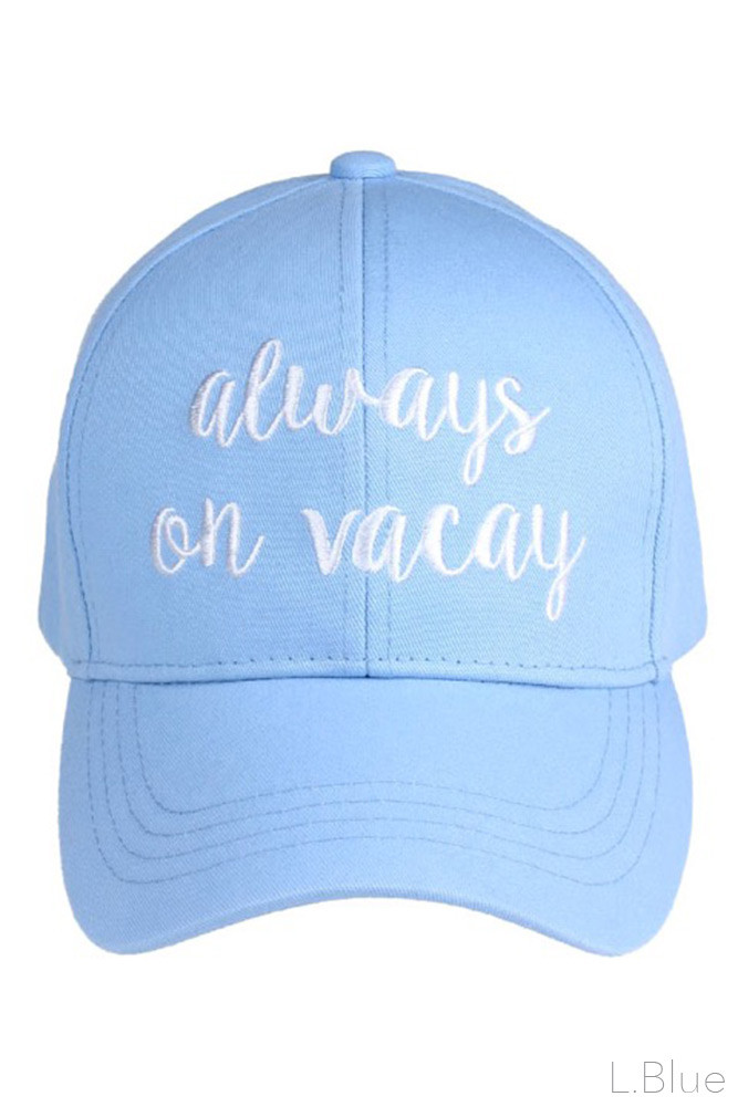 Women's Embroidered Slogan Baseball Cap – Style 2017-ALWAYS — baseball cap photo 5