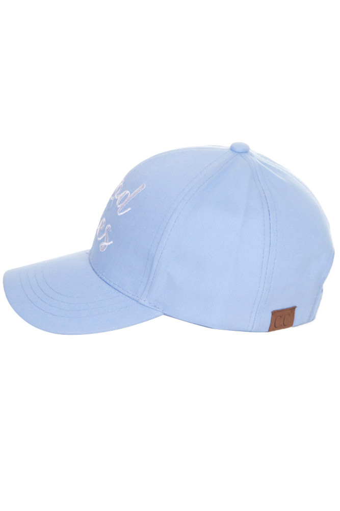 Women's Good Vibes Embroidered Baseball Cap – Style 2017-VIBES — baseball cap photo 7