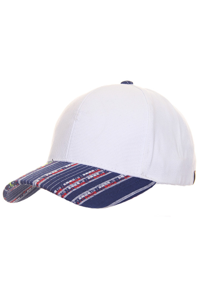 Women's Stripe Brim Baseball Cap — baseball cap photo 3