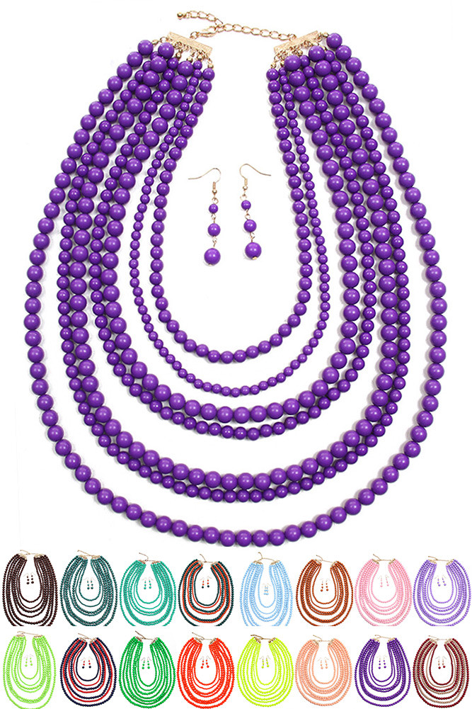 Women's Necklace-Jy 7 Layer by BURACQ