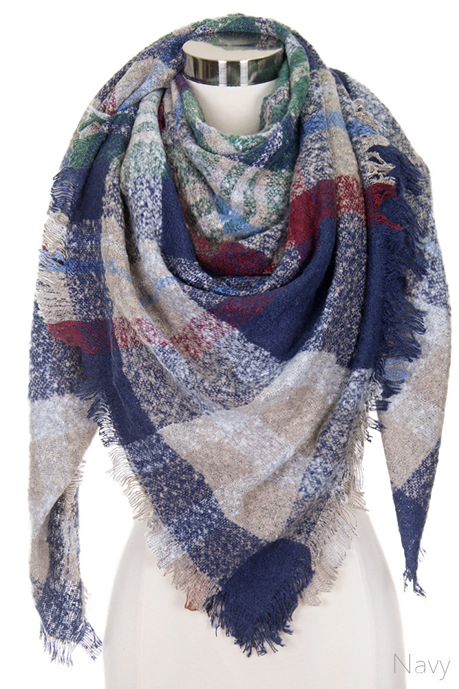 Women's Oversize Scarf – Beige — scarf photo 6