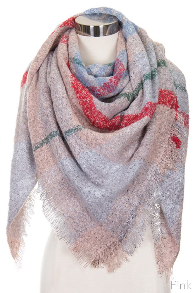 Women's Oversize Scarf – Beige — scarf photo 7