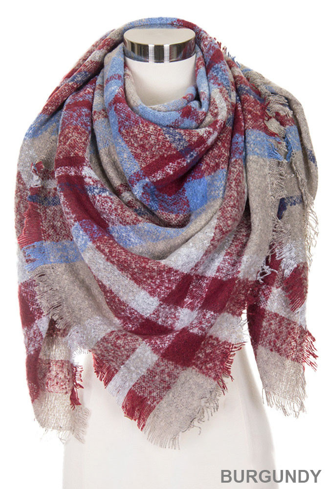 Women's Oversize Scarf – Beige — scarf photo 8