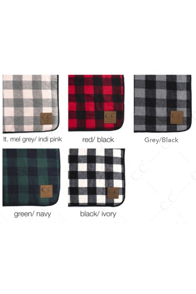 Buffalo Check Sherpa Throw Blanket for Couch and Bed — blanket photo 2