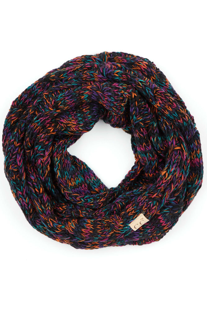 Kids Multicolor Knit Infinity Scarf — infinity scarf photo 4