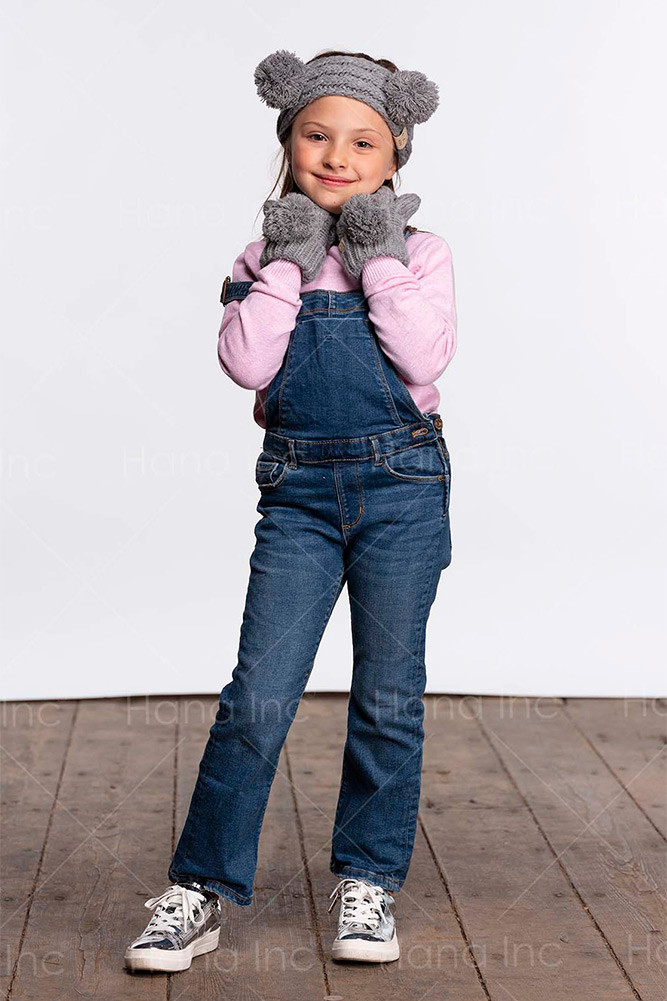 Kids Fuzzy Pom Pom Ear Warmer Headband — earmuffs photo 3