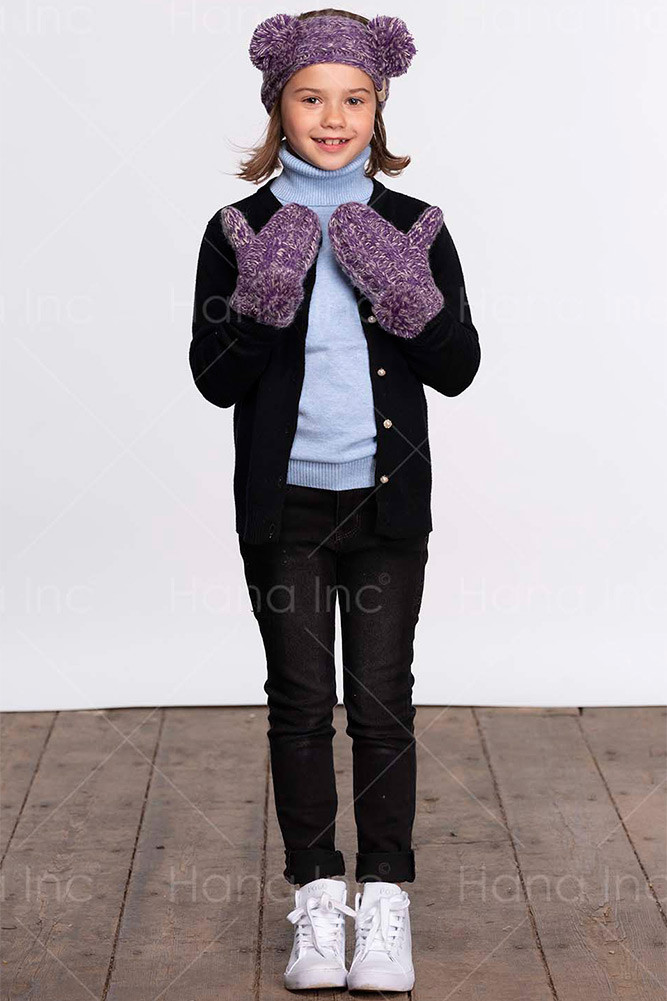 Kids Chenille Knit Mittens — mittens photo 3